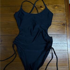 Aeropostale Black Swimsuit with Strappy Design